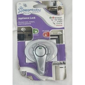 Dreambaby Style Appliance Lock EZ Check Indicator Silver Child Safety Lock